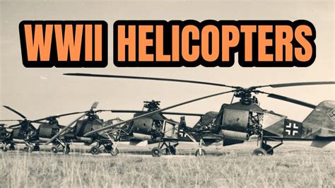 Were Helicopters Used In WWII? - YouTube