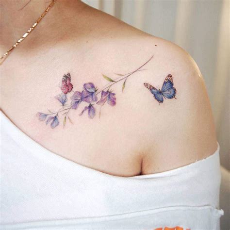 Top 50+ unique sweet pea flower tattoo ideas – Surprise with second ...