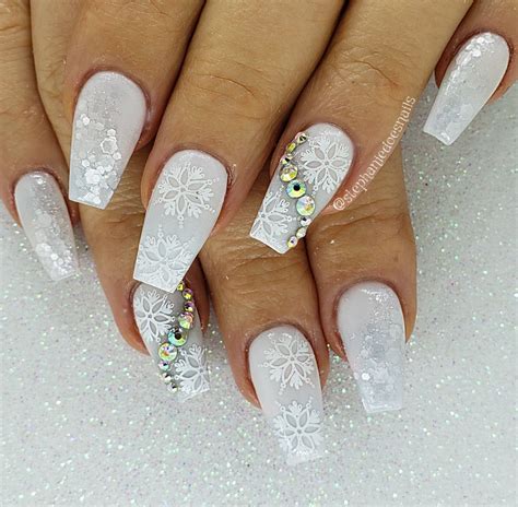 Winter White (With images) | Nails, Acrylic nails, Winter white