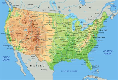 Map Of Usa Atlas – Topographic Map of Usa with States