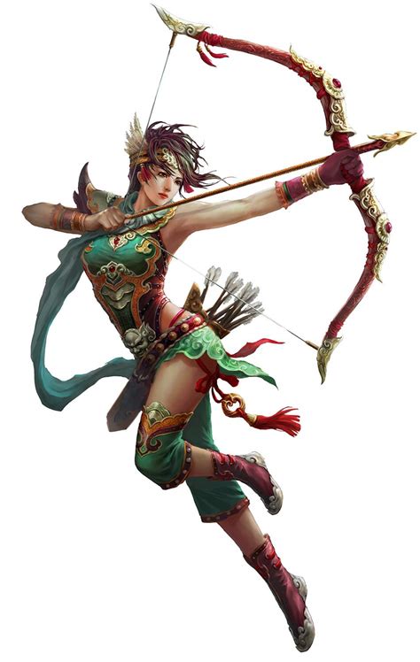 Female Archer from Conquer Online Female Character Design, Character Concept, Character Art ...