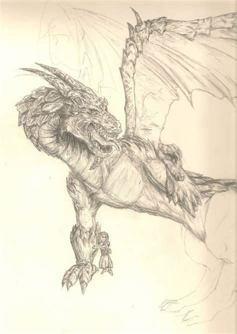 Dragon Sketch by JabberJay on DeviantArt