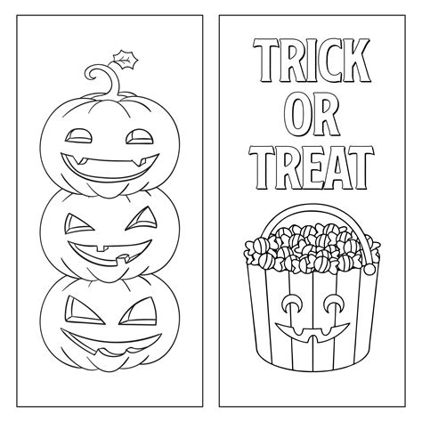 Free Printable Halloween Bookmarks To Color