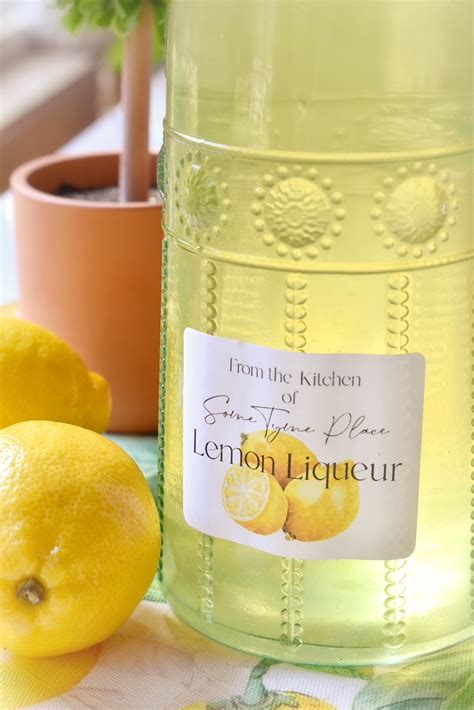 Homemade Lemon Liqueur Recipe ⋆ SomeTyme Place