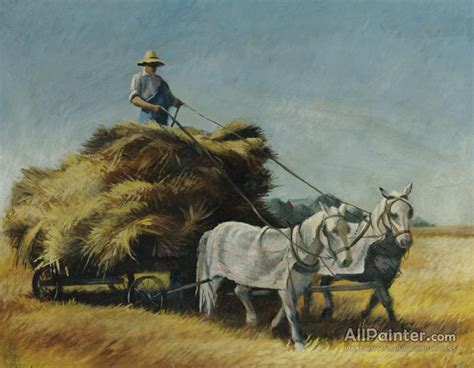 Joe Jones Collecting The Harvest, 1935 Oil Painting Reproductions for ...