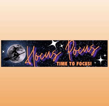 Halloween Google Classroom Banner - Hocus Pocus - Witch by Corrie Gaspar