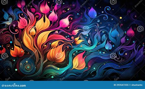 Rangoli Walpaper Concept for Diwali Stock Illustration - Illustration ...