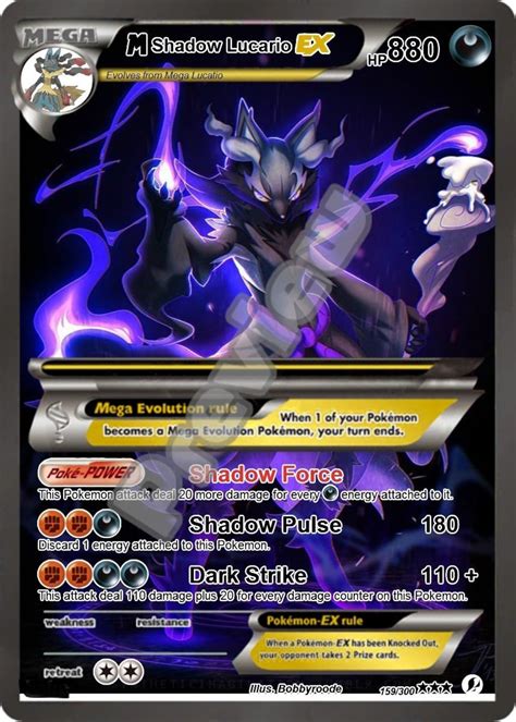 Mega Lucario Pokemon Card