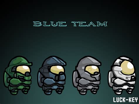 Blue Team in Among Us by Luck-Key on Newgrounds