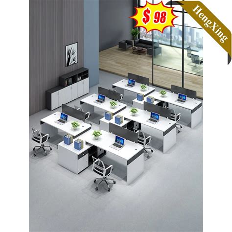 Modern Furniture Best Color Office Cubicle Wooden Office Desk Particle Board Melamine Finish ...