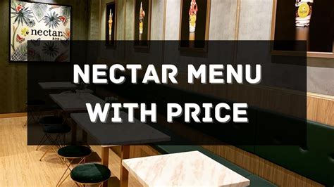 Nectar Menu with Price 2024 Singapore [UPDATED]