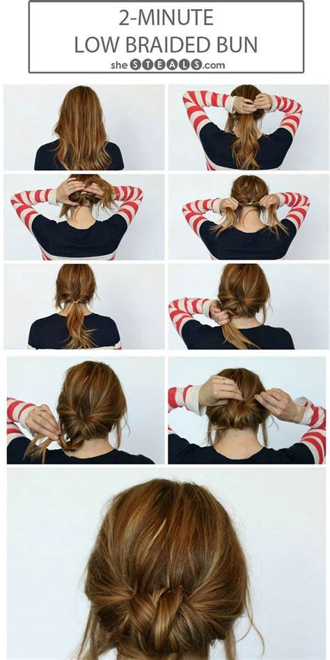 14 Simple Hair Bun Tutorial To Keep You Look Chic in Lazy Days - Fashion Daily