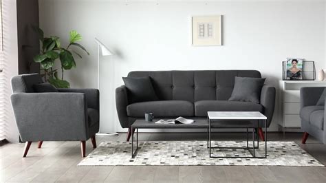 Modern Design Nordic Living Room Fabric Sofa Set 1 2 3,3 Pcs Sofa Set ...