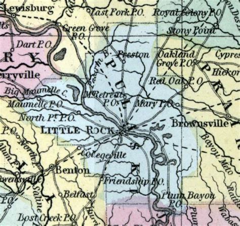 Pulaski County, Arkansas, 1857 | House Divided