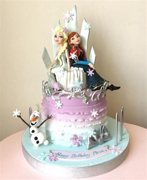 Frozen (Elsa Anna Olaf) by Tuba Fırat Anna Frozen Cake, Torte Frozen ...