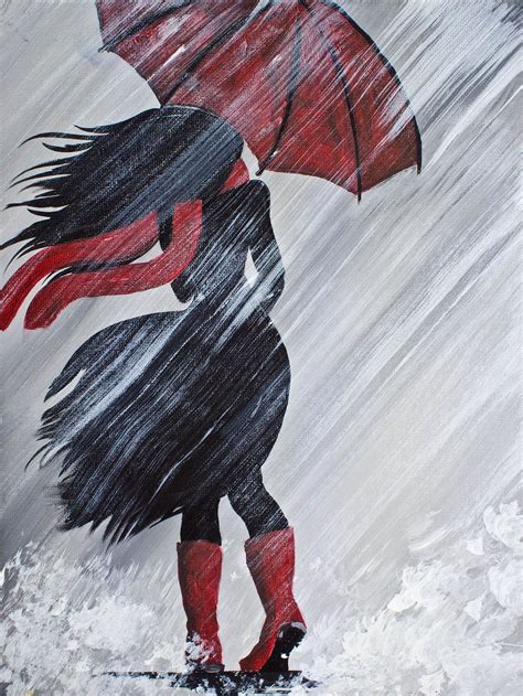 Pin by wanda riggan on dans | Umbrella painting, Painting tutorial, Red ...