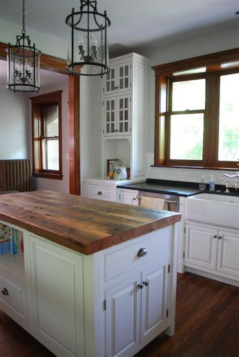 Reclaimed Wood Kitchen Island Top | Wood kitchen island, Kitchen island tops, Kitchen island decor