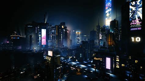 Cyberpunk 2077 Night City Live Wallpaper - WallpaperWaifu