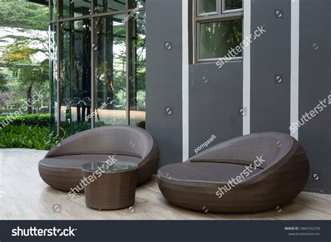 Modern Sofa Furniture On Rooftop Garden Stock Photo 1864192378 | Shutterstock