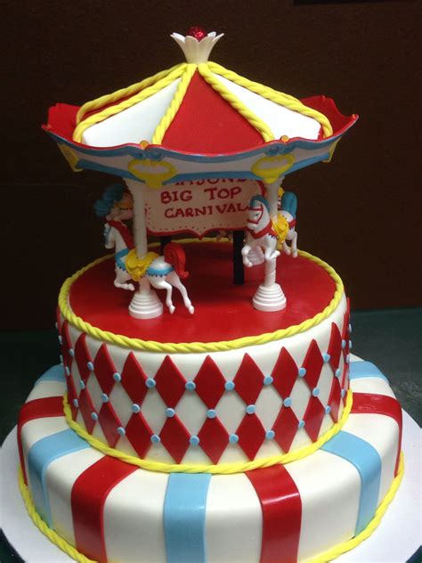 Circus/ carnival birthday cake By: Cake Designs Las Vegas | Carnival birthday, Carnival birthday ...