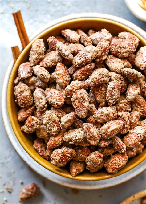 Candied Almonds (Cinnamon Roasted Almonds) - JoyFoodSunshine