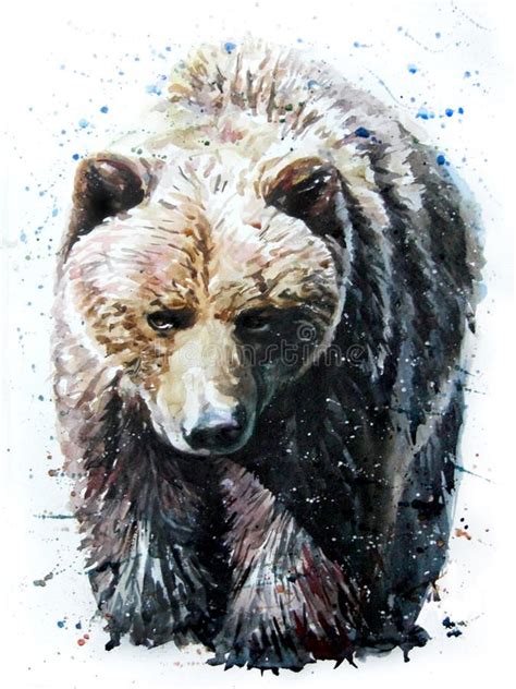 Bear. Watercolor animals painting art , #SPONSORED, #Watercolor, #Bear ...