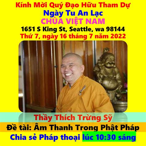 Chương Trình Hoằng Pháp của Thầy Thích Trừng Sỹ