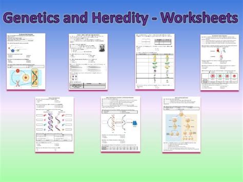 Genetics and Heredity - Worksheets | Printable and Distance Learning | Teaching Resources