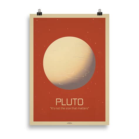 Retro SF Poster: "Pluto, It's Not the Size That Matters" - Space Humor ...