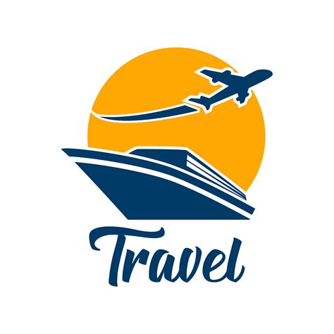 travel tourism logo isolated on white background 511437 Vector Art at ...