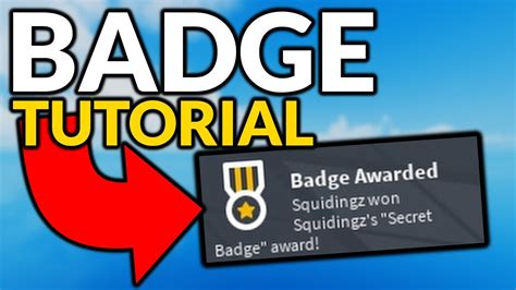 How to Award Badges - Roblox Scripting Tutorial - YouTube