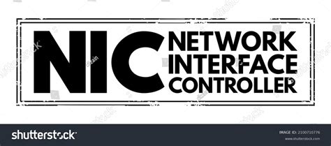 Nic Network Interface Controller Computer Hardware Stock Vector ...