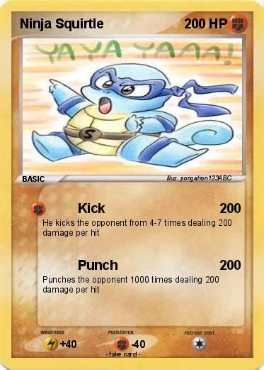 Pokémon Ninja Squirtle 8 8 - Kick - My Pokemon Card