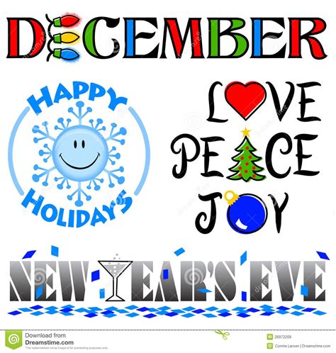 December Holiday Clipart - Clip Art Library