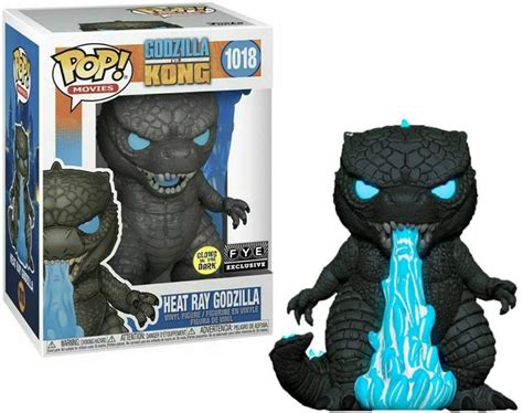 Funko Godzilla Vs Kong POP Movies Godzilla Exclusive Vinyl Figure 1018 Heat Ray Glow-in-the-Dark ...