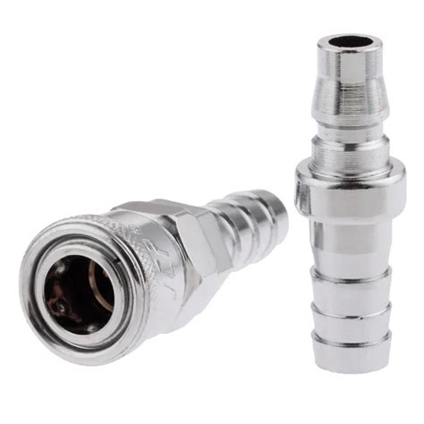 2Pcs Pneumatic Fittings Air Line Hose Compressor Connector Quick ...