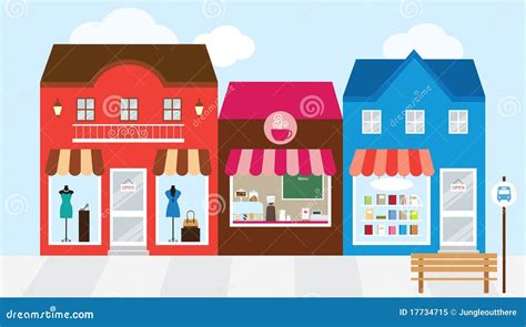 Shopping Mall stock vector. Image of facade, bookstore - 17734715