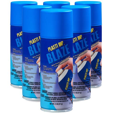 Plasti Dip Flexible, Protective Rubber Coating Blaze Blue 11oz Spray Paint - Walmart.com ...