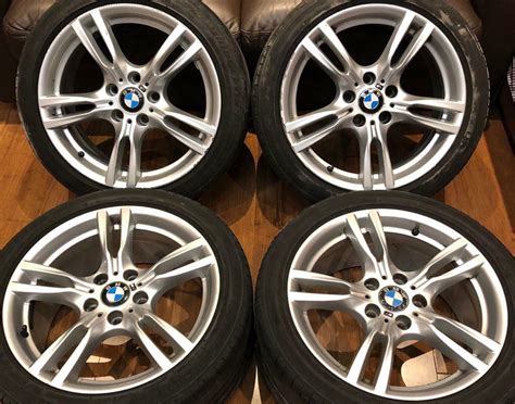 BMW 3 series F30 M Sport 18 inch Alloy Wheels 5 x 120 Genuine Staggered Style 400 Run Flat | in ...