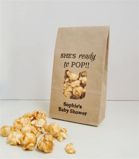 She's Ready to Pop Popcorn Bags Baby Shower Favor Bags - Etsy