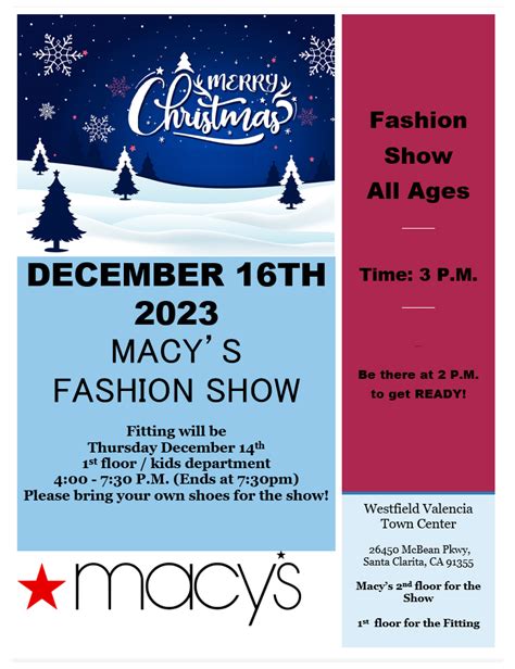 MACY’S FASHION SHOW 12-16-2023 - Santa Clarita School of Performing Arts