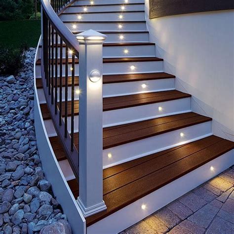 Trex LED Deck Rail Light in 2020 | Outdoor deck lighting, Deck lighting, Deck stair lights