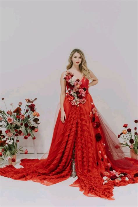 Hot Red Wedding Dresses for a Bold and Fashion-Forward Bride