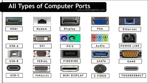 Let’s now go through the different types of computer ports available for display. in 2023 | Port ...