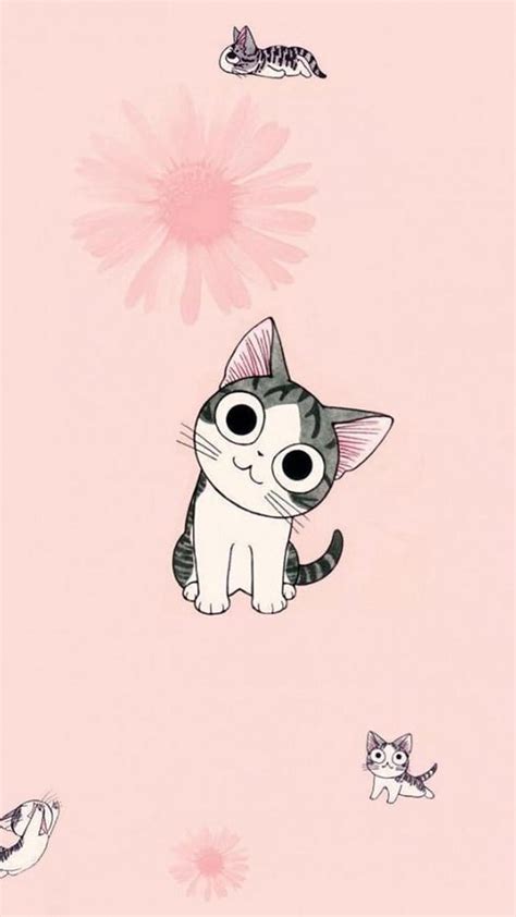 Cartoon Cat, korean anime phone HD phone wallpaper | Pxfuel