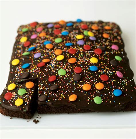 Smarties Chocolate Cake | Recipe in 2020 | Chocolate, Chocolate cake, Chocolate traybake