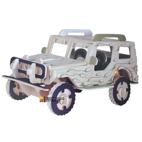 3D three dimensional wooden Car puzzle model for kid children gift ...