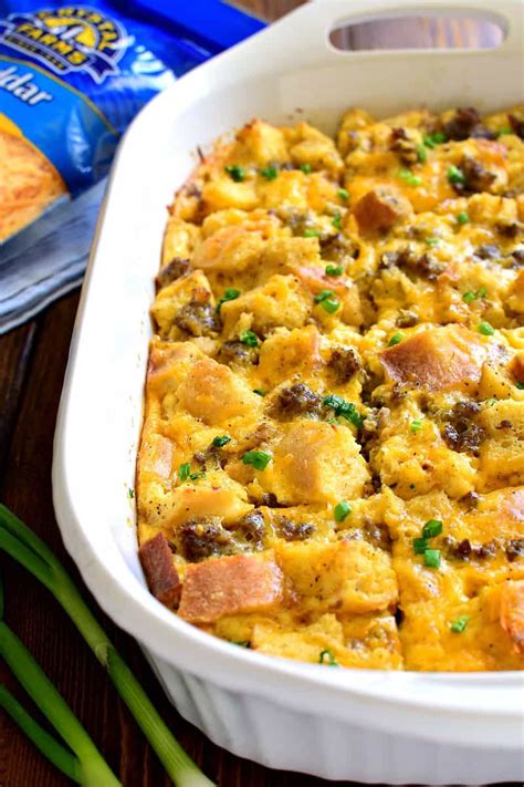 Overnight Sausage Egg Casserole