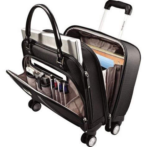 Samsonite - Business Women's Mobile Office Rolling Laptop Spinner - Black - AlternateView11 Zoom ...