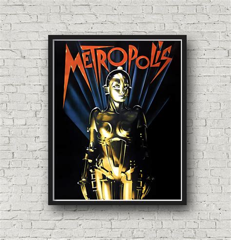 Metropolis 1927 Movie Poster Print Vintage Film Poster - Etsy